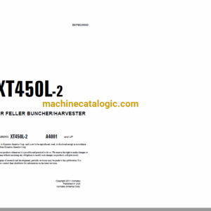 Komatsu XT450L-2 Crawler Feller Buncher, Harvester Parts Book (BEPB026600)