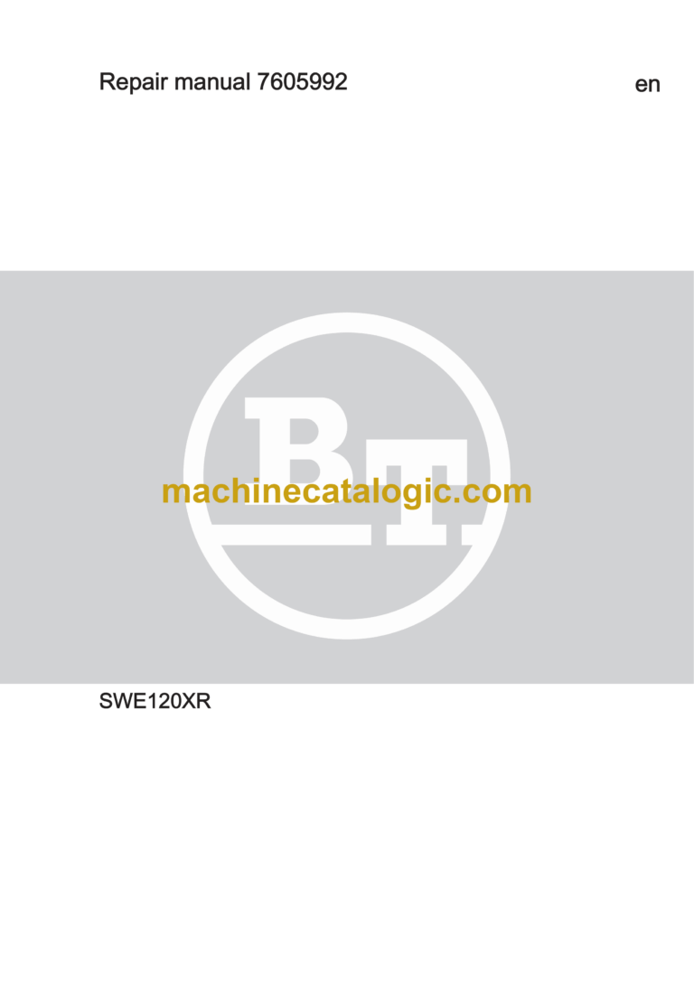 BT SWE120XR Pedestrian Stacker Repair Manual