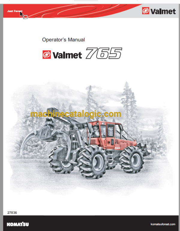 Komatsu Valmet 765 Operators Manual