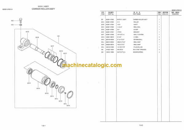 Furukawa HCR1200DS-3 Drill Rig Parts Manual - Image 2