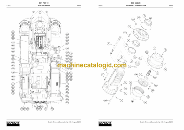 Sandvik DD420-40 Drill Rig Parts Manual (109D16023-1) - Image 4