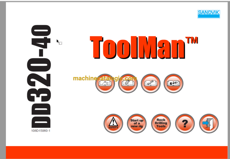 Sandvik DD320-40 Drilling Rig Full Documents (Service, Operator, Maintenance Manual and Parts Catalog) [108D15060]