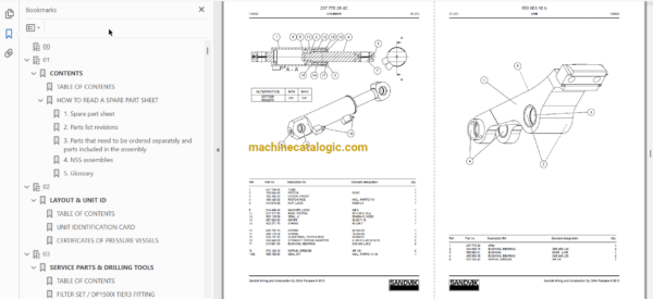 Sandvik DP1500i Drill Rig Parts Manual (113T16795-1) - Image 4