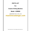 Ingersoll Rand ECM590 Crawler Drilling Machine Parts Manual (R11000 11155 & 11158)
