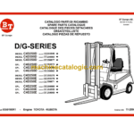 BT D-G Series 250-350 Diesel GPL Forklift Parts Manual