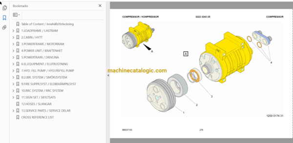 Atlas Copco S7 Scooptram Parts Manual (8997505000) - Image 4