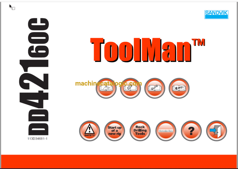 Sandvik DD421-60C Drilling Rig Full Documents (Service, Operator, Maintenance Manual and Parts Catalog) [113D34681]