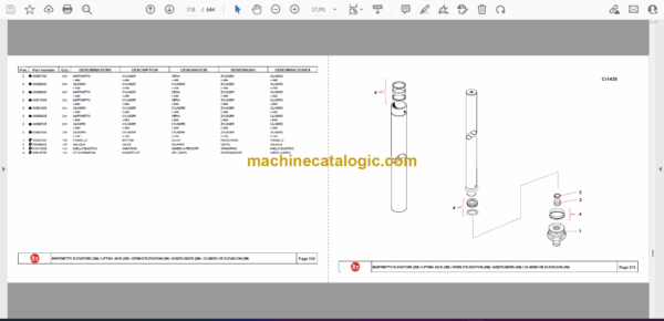 BT D-G Series 250-350 Diesel GPL Forklift Parts Manual - Image 2