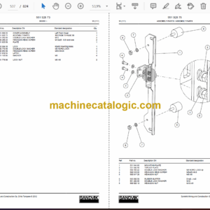 Sandvik DX800 Drill Rig Parts Manual (112T13397-1)