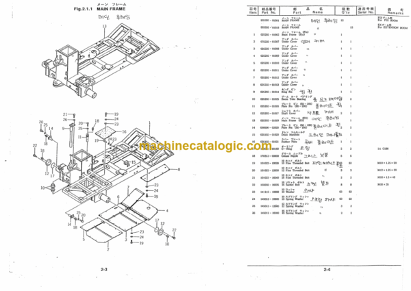 Furukawa HCR12 Drill Rig Parts Manual - Image 3