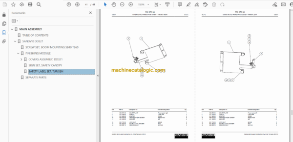 Sandvik DD321-40 Drilling Rig Full Documents (Service, Operator, Maintenance Manual and Parts Catalog) [112D19910] - Image 4