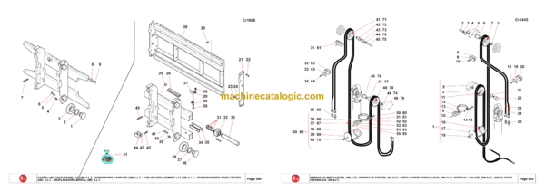 BT D-G Series 250-350 Diesel GPL Forklift Parts Manual - Image 3