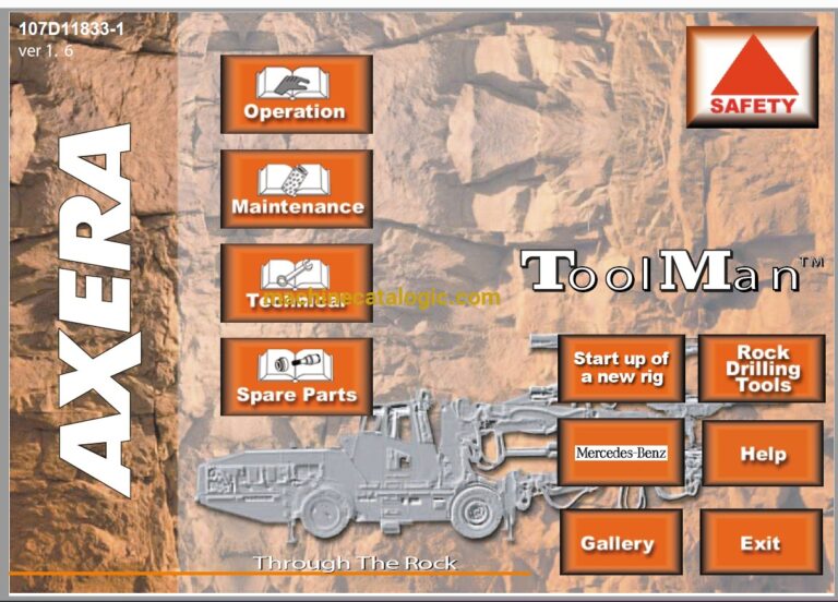 Sandvik Axera 8-290 Full Documents (Service, Operator, Maintenance Manual and Parts Catalog) [107D11833]