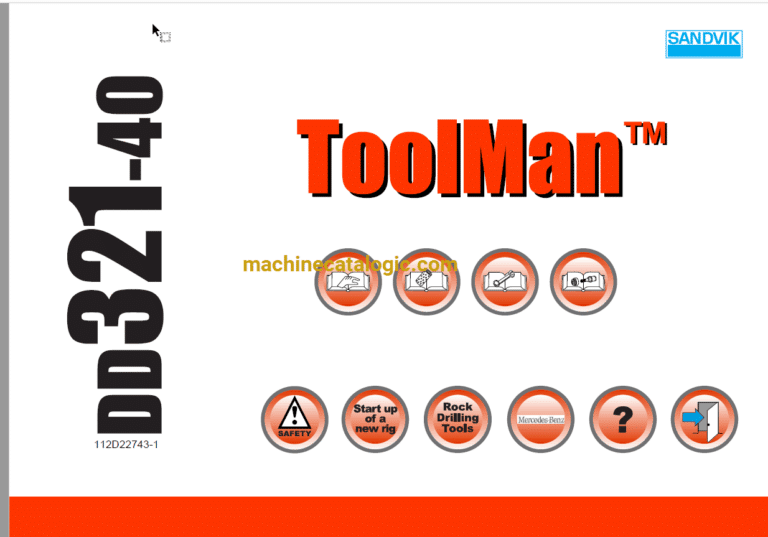 Sandvik DD321-40 Drilling Rig Full Documents (Service, Operator, Maintenance Manual and Parts Catalog) [112D22743]