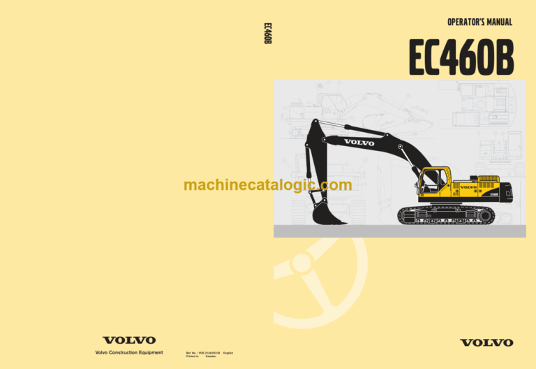 Volvo EC460B Excavator Operators Manual