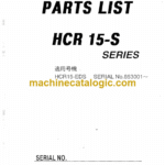 Furukawa HCR15S Series Drill Rig Parts Manual