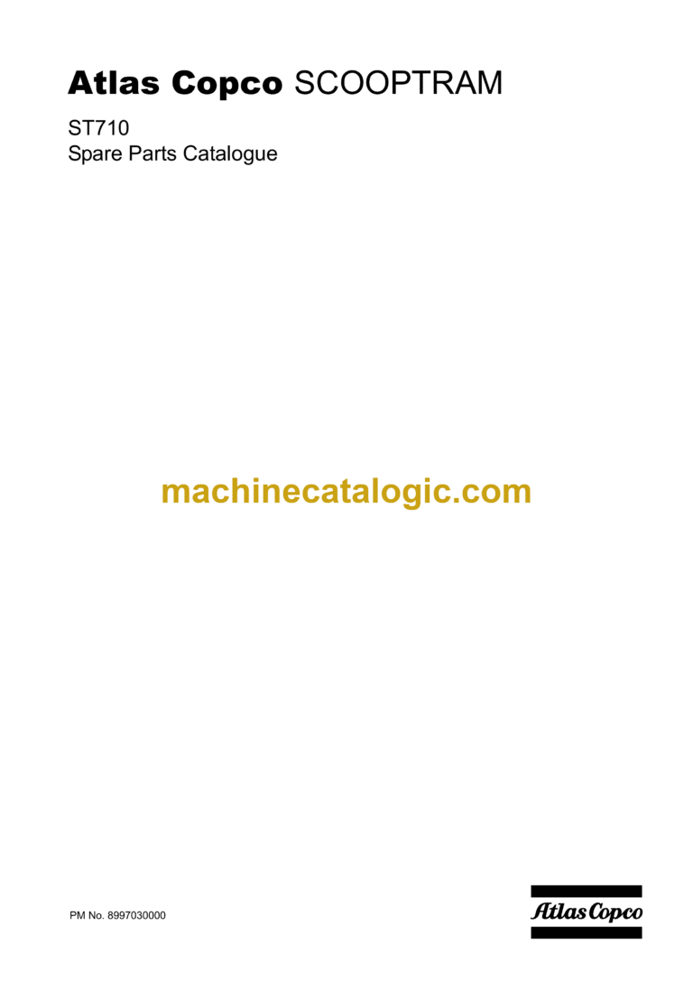 Atlas Copco ST710 Scooptram Parts Manual (8997030000)