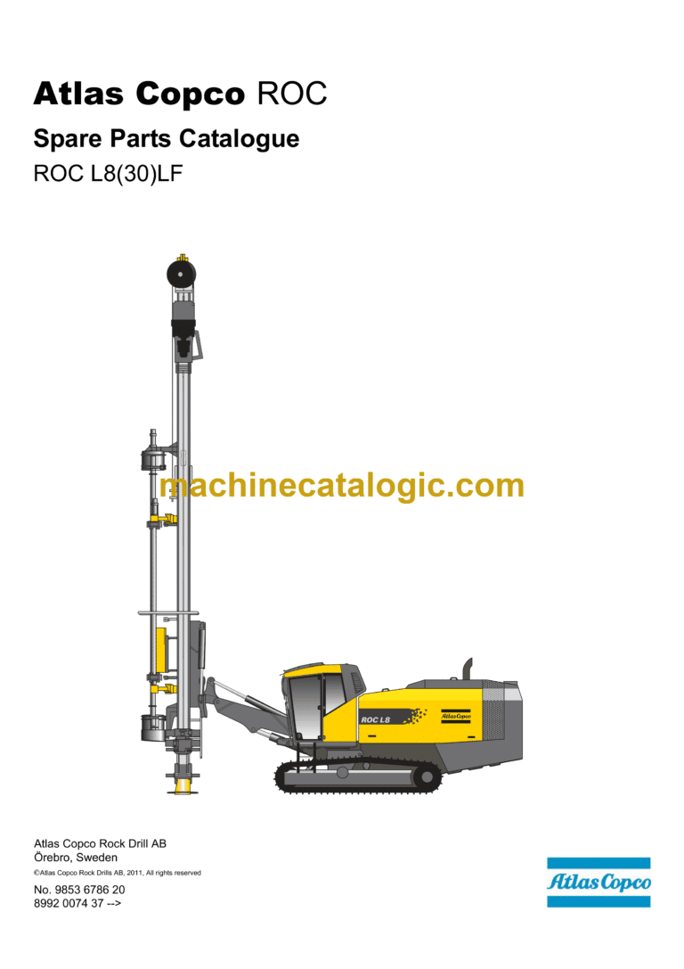 Atlas Copco L8(30)LF ROC Parts Manual
