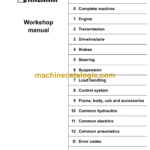 Kalmar ECF 50-90 Forklift Trucks 5–9 tonnes Workshop Manual
