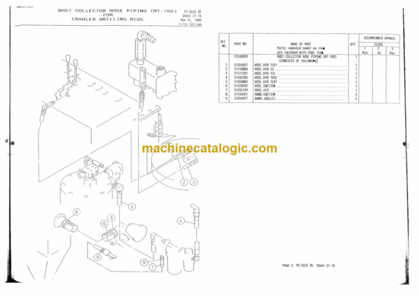 Ingersoll Rand LM401C Crawler Drilling Rigs Parts Manual (41062) - Image 2