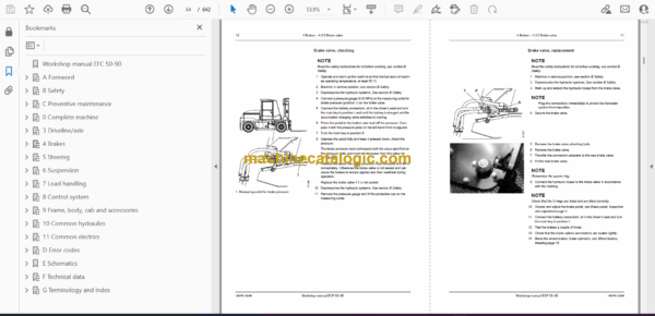 Kalmar ECF 50-90 Forklift Trucks 5–9 tonnes Workshop Manual - Image 2