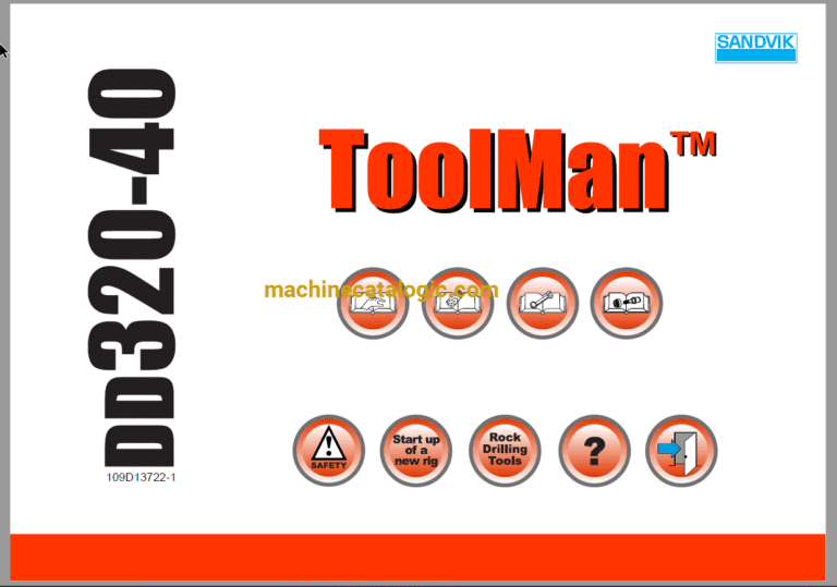 Sandvik DD320-40 Drilling Rig Full Documents (Service, Operator, Maintenance Manual and Parts Catalog) [109D13722]