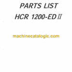 Furukawa HCR1200ED-2 Drill Rig Parts Manual