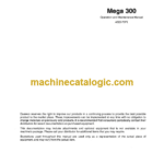 Daewoo Mega 300 Wheel Loader Operation and Maintenance Manual (4022-7071)