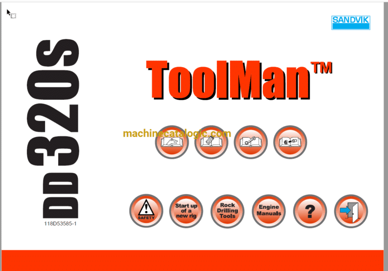 Sandvik DD320S Drilling Rig Full Documents (Service, Operator, Maintenance Manual and Parts Catalog) [118D53585]