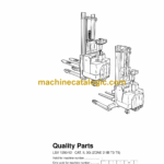 BT LSV 1250-12 - CAT. II, 3G (ZONE 2 IIB T3-T5) Pedestrian Stacker Quality Parts Manual