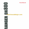 Sandvik Ranger DX800 Drill Rig Parts Manual (39425)