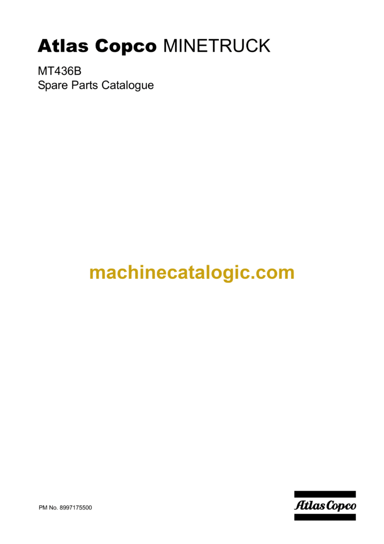 Atlas Copco MT436B Minetruck Parts Manual (8997175500)