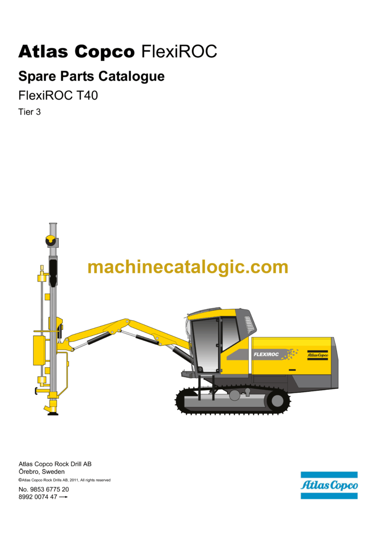 Atlas Copco T40 FlexiROC Parts Manual