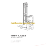 BT 8FBRE14, 8FBRE16, 8FBRE18, 8FBRE20, 8FBRE25 Electric Reach Truck Repair Manual