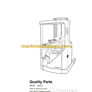 BT RR B6 Reach Truck Quality Parts Manual
