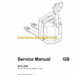 BT W20 Electric Pallet Truck Master Service Manual