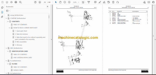 Sandvik DX800 Drill Rig Parts Manual (108T12133-1) - Image 2