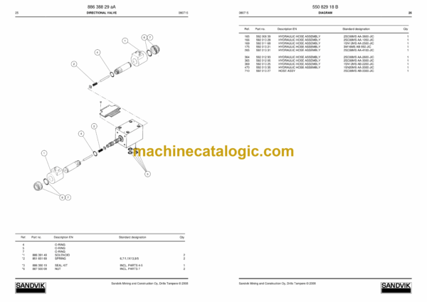 Sandvik DX800 Drill Rig Parts Manual (108T12133-1) - Image 3