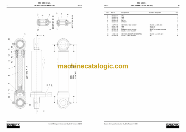 Sandvik DX800 Drill Rig Parts Manual (108T12133-1) - Image 4