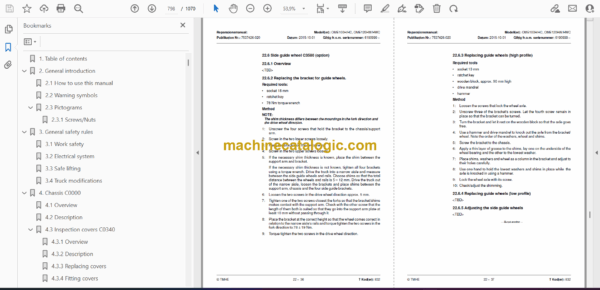 BT OME100H, OME100HC, OME120HW, OME120HWC Order Picker Repair Manual - Image 2