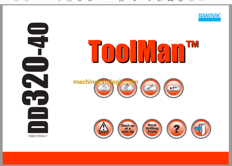 Sandvik DD320-40 Drilling Rig Full Documents (Service, Operator, Maintenance Manual and Parts Catalog) [109D15934]