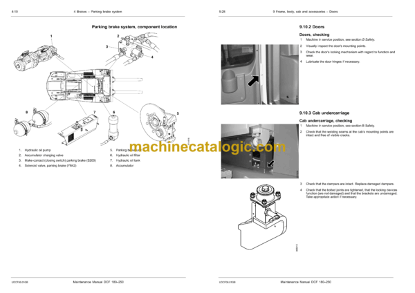Kalmar DCF 180-250 Forklift Trucks 18-25 tonnes Maintenance Manual - Image 3