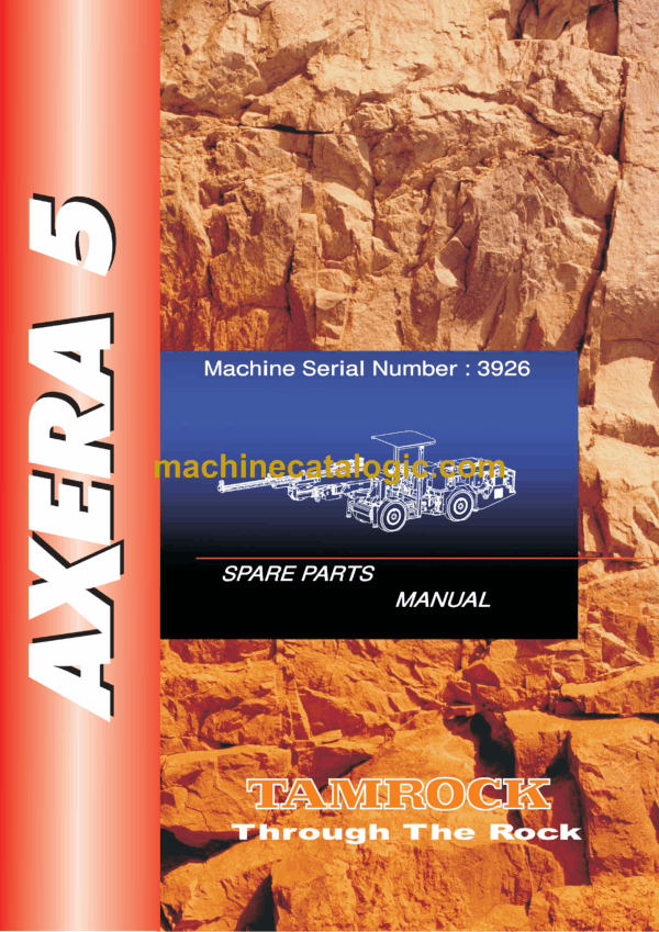 Sandvik Axera 5-126 Drill Rig Parts Manual (3926)