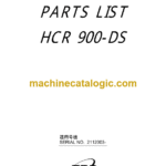 Furukawa HCR900 DS Drill Rig Parts Manual