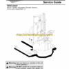 BT WSX20, WSX25 Electric Walkie Adjustable Straddle Stacker Master Service Guide