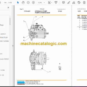Sandvik Axera 5-126 Drill Rig Parts Manual (3926)