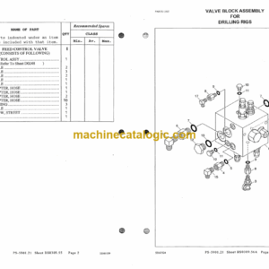 Ingersoll Rand ECM660-2 Crawler Drilling Machine Parts Manual (Y009127A0)