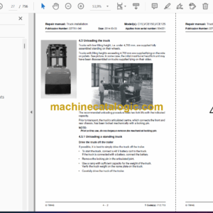 BT C15, VCE150, VCE125 Very Narrow Aisle Truck Repair Manual