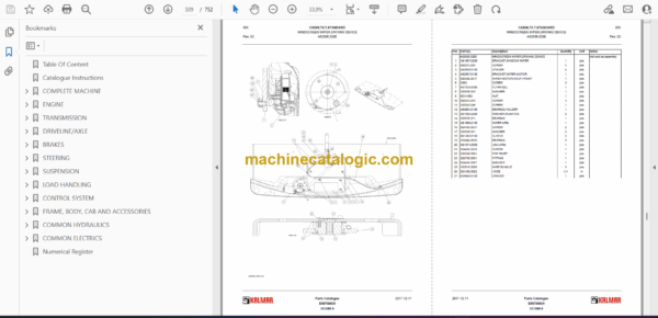 Kalmar DCG 80-9 Forklift Truck Spare Parts Catalogue - Image 2