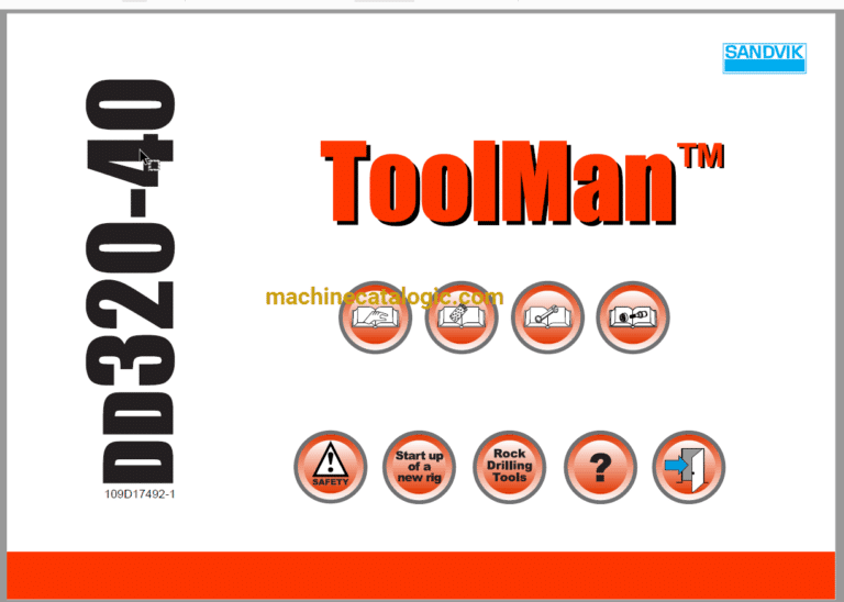 Sandvik DD320-40 Drilling Rig Full Documents (Service, Operator, Maintenance Manual and Parts Catalog) [109D17492]
